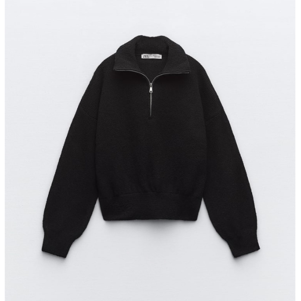 Zara Knit Zip Sweater